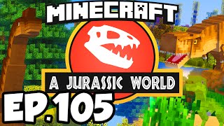 Jurassic World Minecraft Modded Survival Ep105  SO MANY NEW DINOSAURS Dinosaurs Modpack [upl. by Nylitak344]