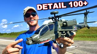 PERFECT Apache AH64 RC Military Helicopter [upl. by Ruthi]