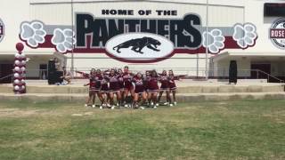 Rosemead High School Varsity Cheer 1617 🐾 Pep Rally [upl. by Aehr202]