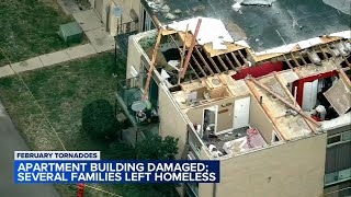 Residents displaced after roof ripped off Mundelein apartment building [upl. by Spiegelman893]