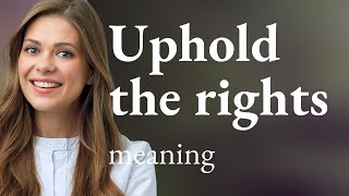 Upholding Rights A Fundamental Concept in English [upl. by Atilrak885]