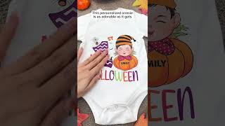 My 1st Halloween  Personalized Baby Onesie [upl. by Maillliw954]