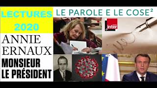 LECTURES 2020 quotAl Presidente Emmanuel Macronquot di Annie Ernaux [upl. by Ynots]