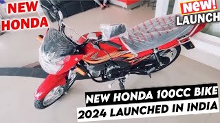 Honda 100cc Bike 2024 Model under 90k launched in indiaNew Bike mileage 70kmplHonda 2024 Bikes [upl. by Idnyc291]