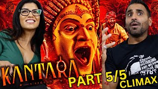 KANTARA Movie CLIMAX Reaction Part 55 amp REVIEW  Rishab Shetty  Kishore Kumar G  Achyuth Kumar [upl. by Anaiek]