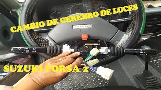 CAMBIO DE CEREBRO DE LUCES SUZUKI FORSA 2 [upl. by Hardej]