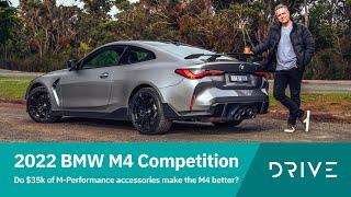 2022 BMW M4 Competition Review  Fitted With 35k of MPerformance Accessories  Drivecomau [upl. by Ohs]