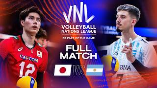 Japans Epic Victory 😳🤯 Japan vs Argentina  Full Match  Mens VNL 2023 [upl. by Ecidnak]