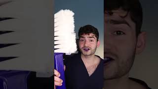 toothbrush comedy satisfying dentist funny braces youtubeshorts asmr dental disclosing [upl. by Allebara]