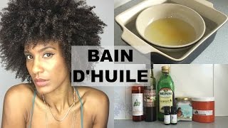 Bain dhuiles sur cheveux afro crépus naturels secsabiméscassants [upl. by Gaidano767]