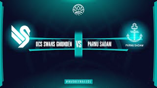 OCS Swans Gmunden v Parnu Sadam  Full Game  Basketball Champions League 202223 [upl. by Eybbob]