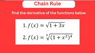 Chain rule with solved examples [upl. by Tterrag654]