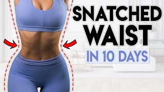 SNATCHED WAIST amp ABS in 10 Days  5 minute Home Workout [upl. by Franek886]