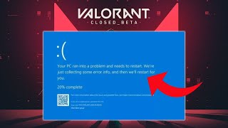 Fix Valorant VGK SYS Blue Screen Error  2024 [upl. by Goetz]