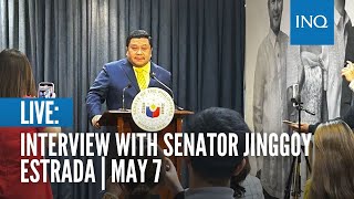 LIVE Interview with Senator Jinggoy Estrada  May 7 [upl. by Tankoos528]