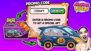 Avatar World Yeni Güncelleme Hellowen Promo Code ile Araba Aldım mı Seval Games [upl. by Ataeb]