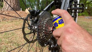 WD40 to Lubricate Your Bike Chain [upl. by Reyaht675]