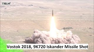 Vostok 2018 9K720 Iskander Missile Shot [upl. by Seftton]