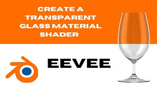 Create a transparent glass material shader in Blender Eevee [upl. by Poole]