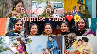 BANGLE CEREMONY ❤️  SURPRISE VIDEO  FAVOURITE VIDEO EVER ❤️🧿 purewalstudio3949 [upl. by Einahpet446]