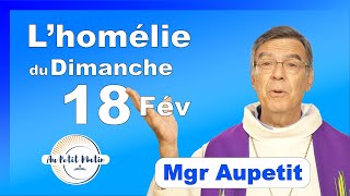 Évangile et homélie du Dimanche 18 Février  Avec Mgr Aupetit carême [upl. by Nevaeh]