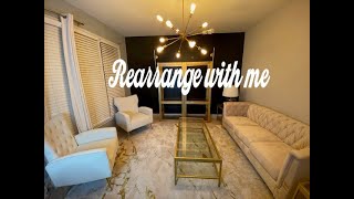 REARRANGING MY SMALL LIVING ROOM  LIVINGROOM LAYOUT IDEAS [upl. by Sieber815]