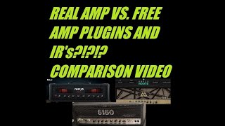 REAL AMP amp CAB VS AMP SIM amp IR  NALEX NINJA  AMPED ROOTS  PEAVEY 5150 [upl. by Ylrebmit]