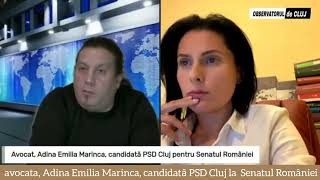 avocata Adina Emilia Marinca candidată PSD Cluj la Senatul României  CMF 11240017 [upl. by Cumine]