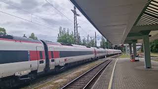 Einfahrt des EuroCity 193 am 15062024 in Bregenz [upl. by Ferino]