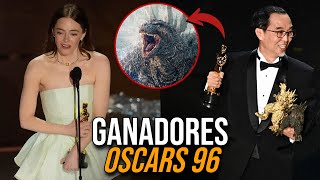 TODOS LOS GANADORES DE LOS OSCARS 2024 EN 5 MINUTOS [upl. by Ydnir635]