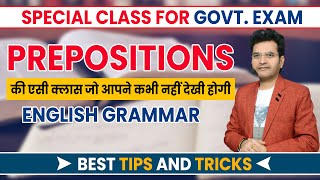 Preposition Tips amp Tricks by Dharmendra Sir  Basic English Grammar for SSC CGLBANK POHindiPart2 [upl. by Nolyarb839]