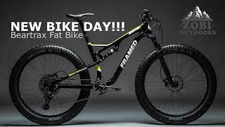 Framed Beartrax Full Suspension Carbon Fat Bike  Unboxing Build and Specs  GIVEAWAY [upl. by Roht]