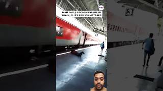 Train accident man sleep train railway vlog [upl. by Ulah]