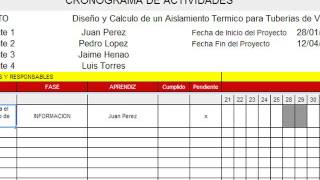 Como Elaborar Un Cronograma de Actividades [upl. by Lark651]