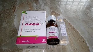 Clavam bid syrup uses dosage and side effects [upl. by Tewell]