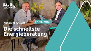 Talk Förderung bei Wärmedämmung  Energierechner I BAUEN amp WOHNEN [upl. by Nelyt]