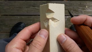 Wood Carving Eyes For BeginnersA Guide to Whittling EyesKnife Only [upl. by Etnod784]