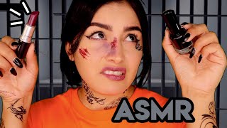 🙄 La chica ANTIPÁTICA ☠️ de la PRISIÓN te MAQUILLA 💄I ASMR en ESPAÑOL I Ges ASMR [upl. by Egoreg930]