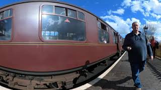 Hagley Hall 4930 at Platform 1 Bewdley Station SVR [upl. by Itoyj]