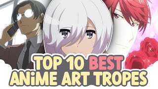 Top 10 BEST Anime Art Tropes And I Draw Them All  SPEEDPAINT  COMMENTARY [upl. by Olim]