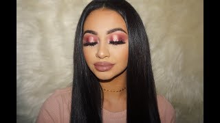 PINK HALO CUT CREASE LOOK  MAKEUPSOLEIL [upl. by Ahsi]