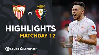 Resumen de Sevilla FC vs CA Osasuna 20 [upl. by Bonnice]