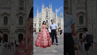 making dresses in Milan 🇮🇹💃 fabiolabaglieri fashion dress [upl. by Nahtanod]