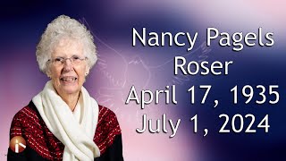 Nancy Roser Memorial Service  August 10th 2024 [upl. by Latreshia]