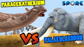 Paraceratherium vs Palaeoloxodon  Prehistoric Beast Battle S1E12  SPORE [upl. by Bascio751]