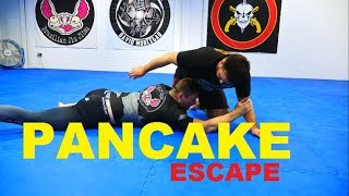 Easily Escape Side Control by Pancaking With SUBTITLES [upl. by Jammin58]