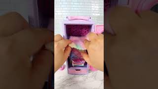 Satisfying with Unboxing amp Review Miniature School Locker Set Toys Kitchen Video  ASMR Videos [upl. by Tacklind]