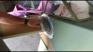 Minimax 1100r Wood Aircraft Build  Making Wing Root Fairings [upl. by Rodgiva493]