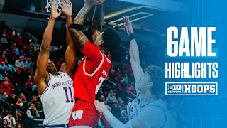 Northwestern vs Wisconsin  Highlights  2024 Big Ten Mens Basketball Tournament  March 15 2024 [upl. by Oizirbaf]