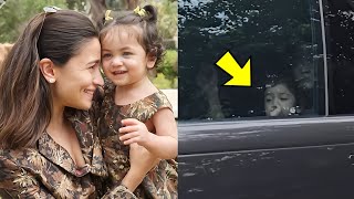 Raha Kapoor Enjoying Car Riding With Mummy Alia Bhatt First Time  Raha Kapoor Cute Video [upl. by Ettessil]